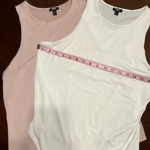 Express bodysuits. You get 2! A pink and a white one